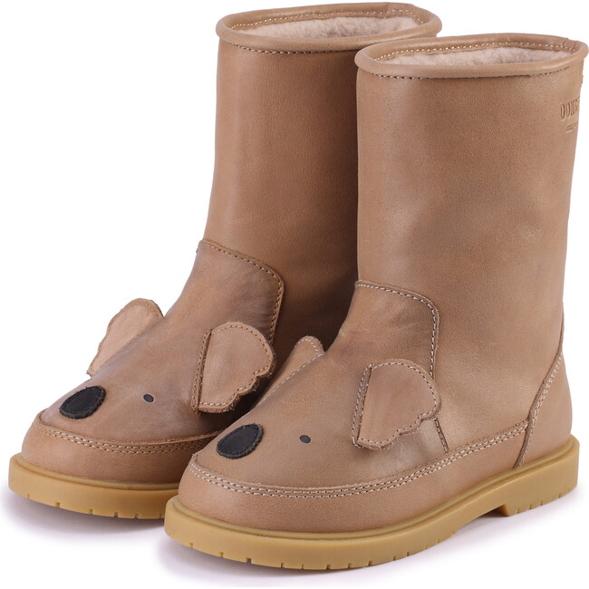 Wadudu Classic Lining & Koala Leather Boots, Truffle - Boots - 1