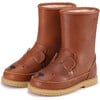 Wadudu Classic Lining & Bear Leather Boots, Cognac - Boots - 1 - thumbnail