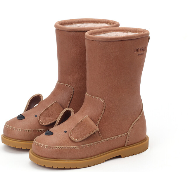 Wadudu Classic Lining & Dog Leather Boots, Hazelnut - Boots - 1