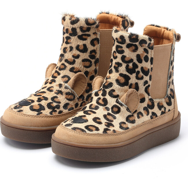Thuru Exclusive Leopard Boots, Spotted Cow