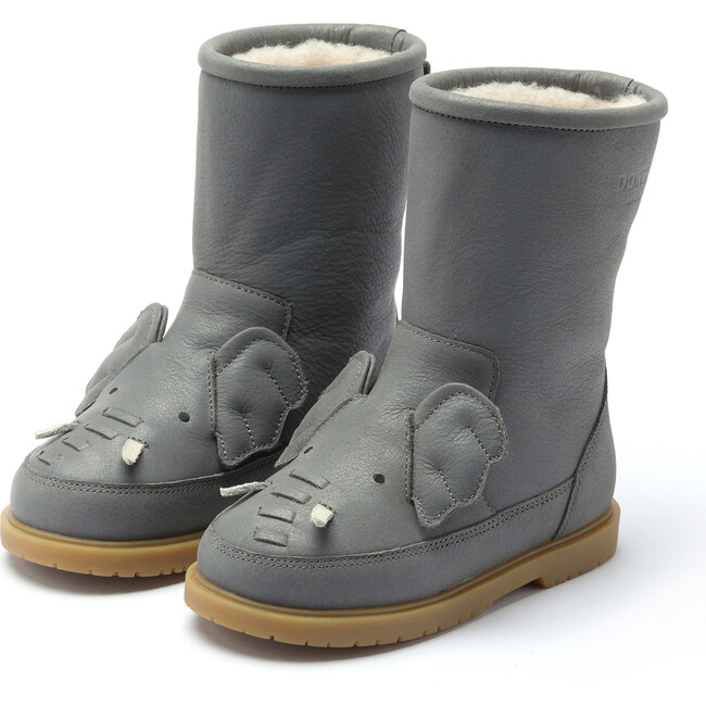Wadudu Special Lining & Elephant Leather Boots, Mist