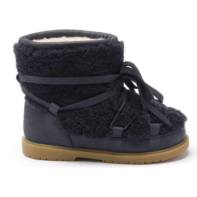 Inuka Lining & Wool Boots, Navy & Blue - Boots - 3