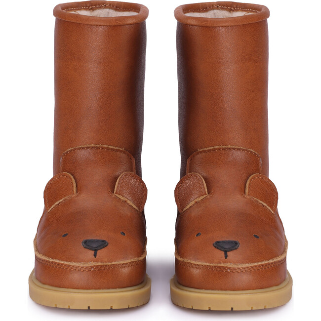 Wadudu Classic Lining & Bear Leather Boots, Cognac - Boots - 3