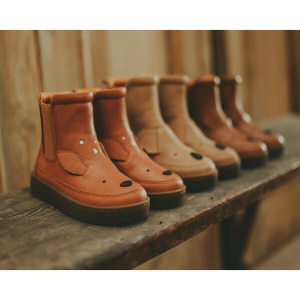 Thuru Classic Deer Leather Boots, Walnut - Donsje Amsterdam