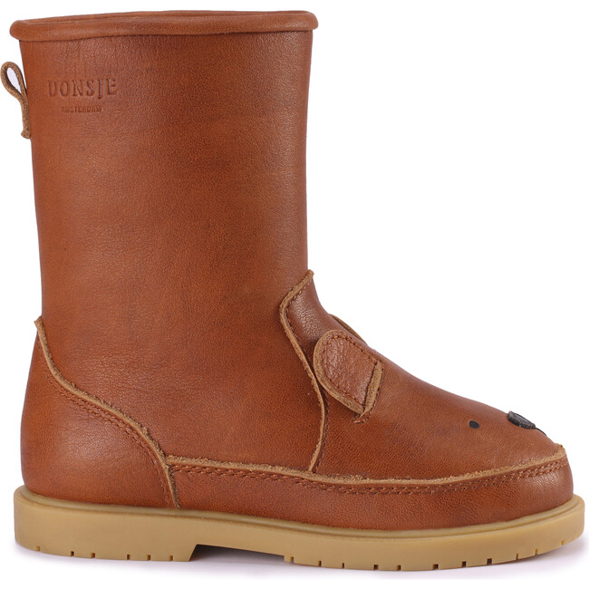 Wadudu Classic Lining & Bear Leather Boots, Cognac - Boots - 4