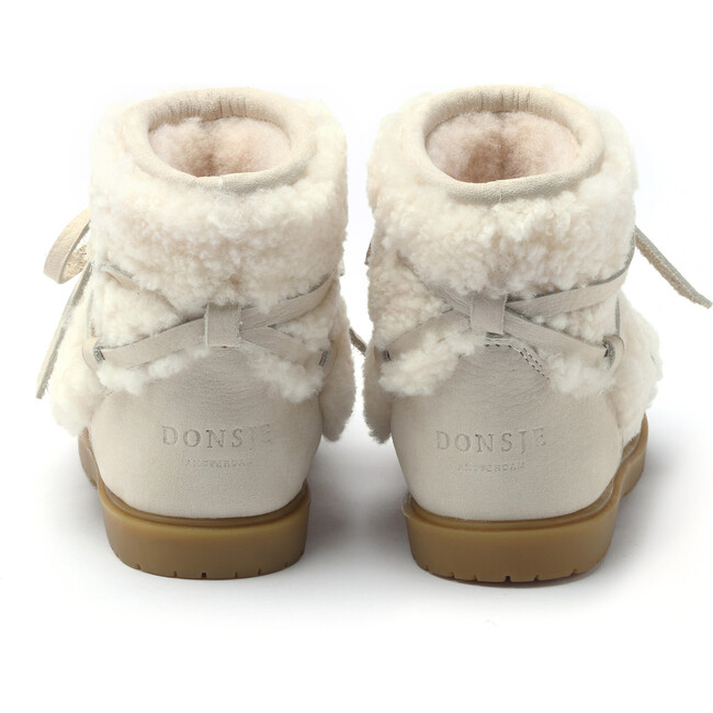 Inuka Lining & Wool Boots, Off White - Boots - 5