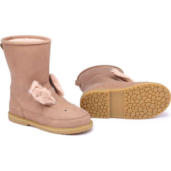 Wadudu Exclusive Lining & Winter Bunny Leather Boots, Hazelnut - Boots - 6