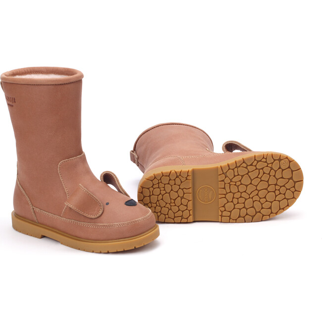 Wadudu Classic Lining & Dog Leather Boots, Hazelnut - Boots - 6