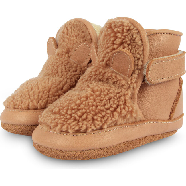 Richy Lining & Teddy Bear Curly Faux Fur Boots, Truffle
