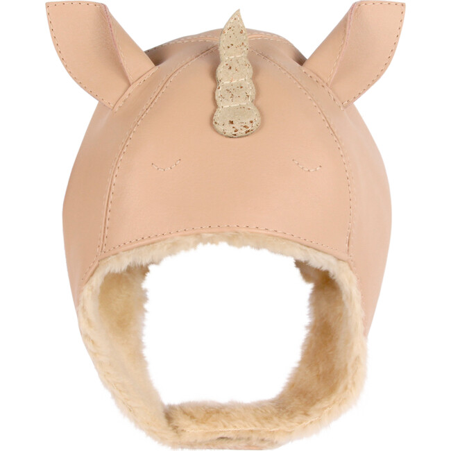 Kapi Special Unicorn Skin Leather Hat, Pink