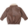 Yuki Leather Bear Jacket, Cognac - Jackets - 1 - thumbnail