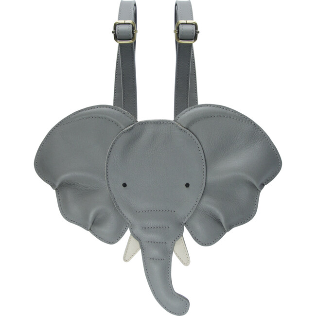 Kapi Special Elephant Leather Backpack, Grey - Backpacks - 1
