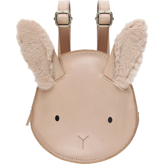 Kapi Exclusive Winter Bunny Leather Backpack, Light Rust