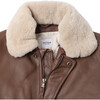 Yuki Leather Bear Jacket, Cognac - Jackets - 4
