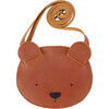 Britta Classic Bear Leather Purse, Cognac - Bags - 1 - thumbnail