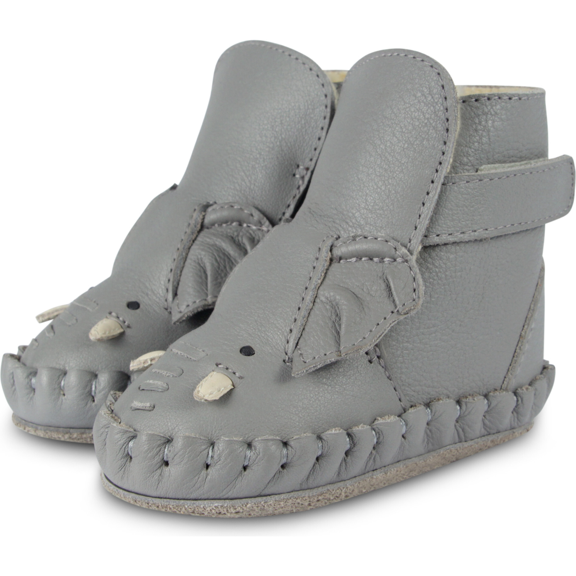 Kapi Special Lining & Elephant Leather Boots, Grey - Boots - 1