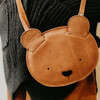 Britta Classic Bear Leather Purse, Cognac - Bags - 2