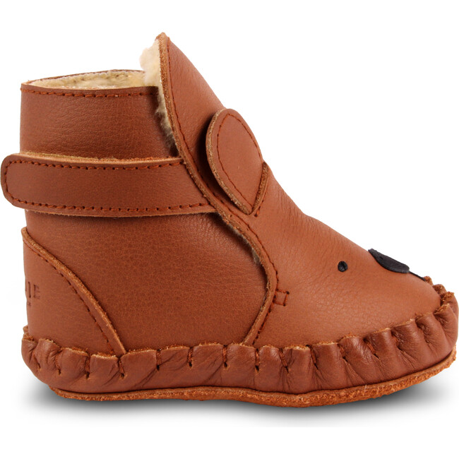 Kapi Classic Lining & Bear Leather Boots, Cognac - Boots - 4