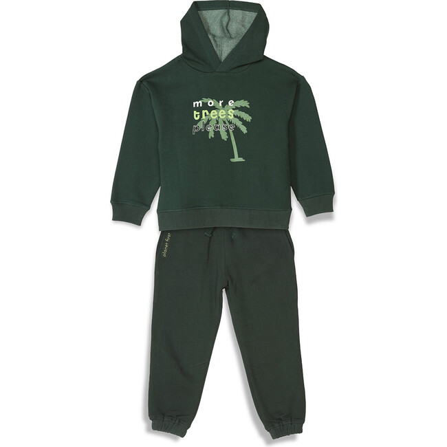 Planet First Trees-Please Joggers Set, Dark Green