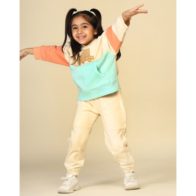 Planet First Colour Blocked Joggers Set, Off White - Mixed Apparel Set - 2