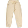 Planet First Cotton Fleece Joggers, Cream - Sweatpants - 1 - thumbnail