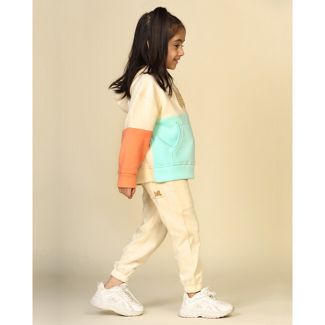Planet First Colour Blocked Joggers Set, Off White - Mixed Apparel Set - 4
