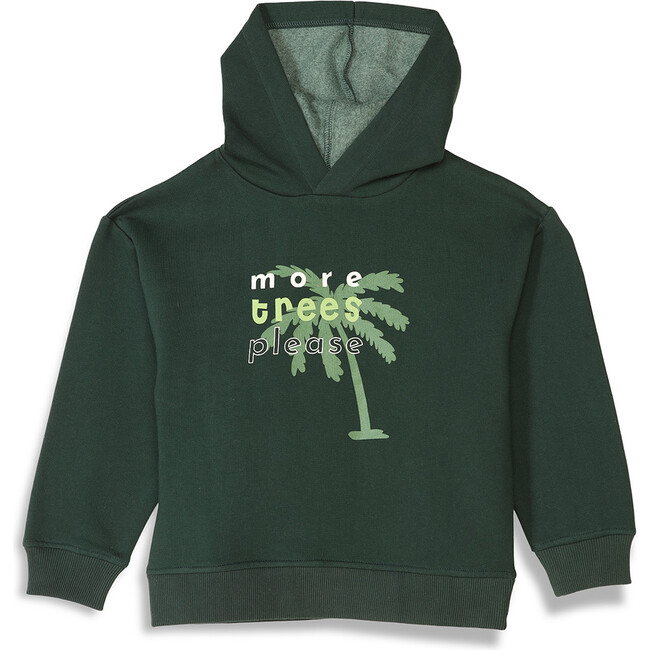 Planet First Trees-Please Hoodie, Dark Green - Sweatshirts - 1