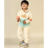 Planet First Colour Blocked Hoodie, Cream And Blue - Sweatshirts - 2