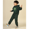 Planet First Cotton Fleece Joggers, Dark Green - Sweatpants - 5