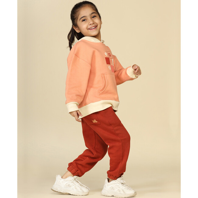 Planet First For the Earth Joggers Set, Dusty Pink And Red - Mixed Apparel Set - 4