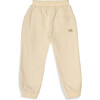 Planet First Cotton Fleece Joggers, Cream - Sweatpants - 8