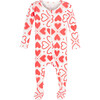 Baby Sawyer Pajamas, Vintage Red Hearts - Pajamas - 1 - thumbnail