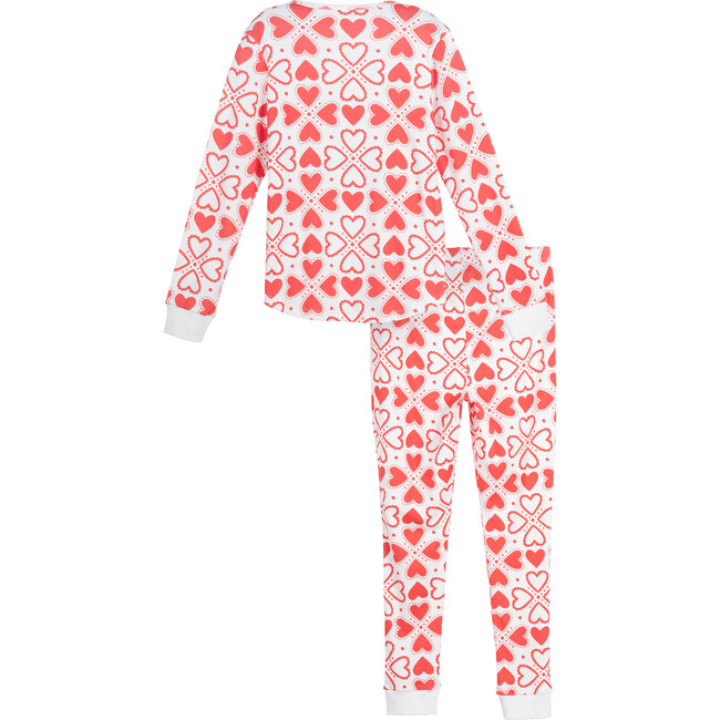 Women's Eden Pajama Set, Vintage Red Hearts - Pajamas - 5