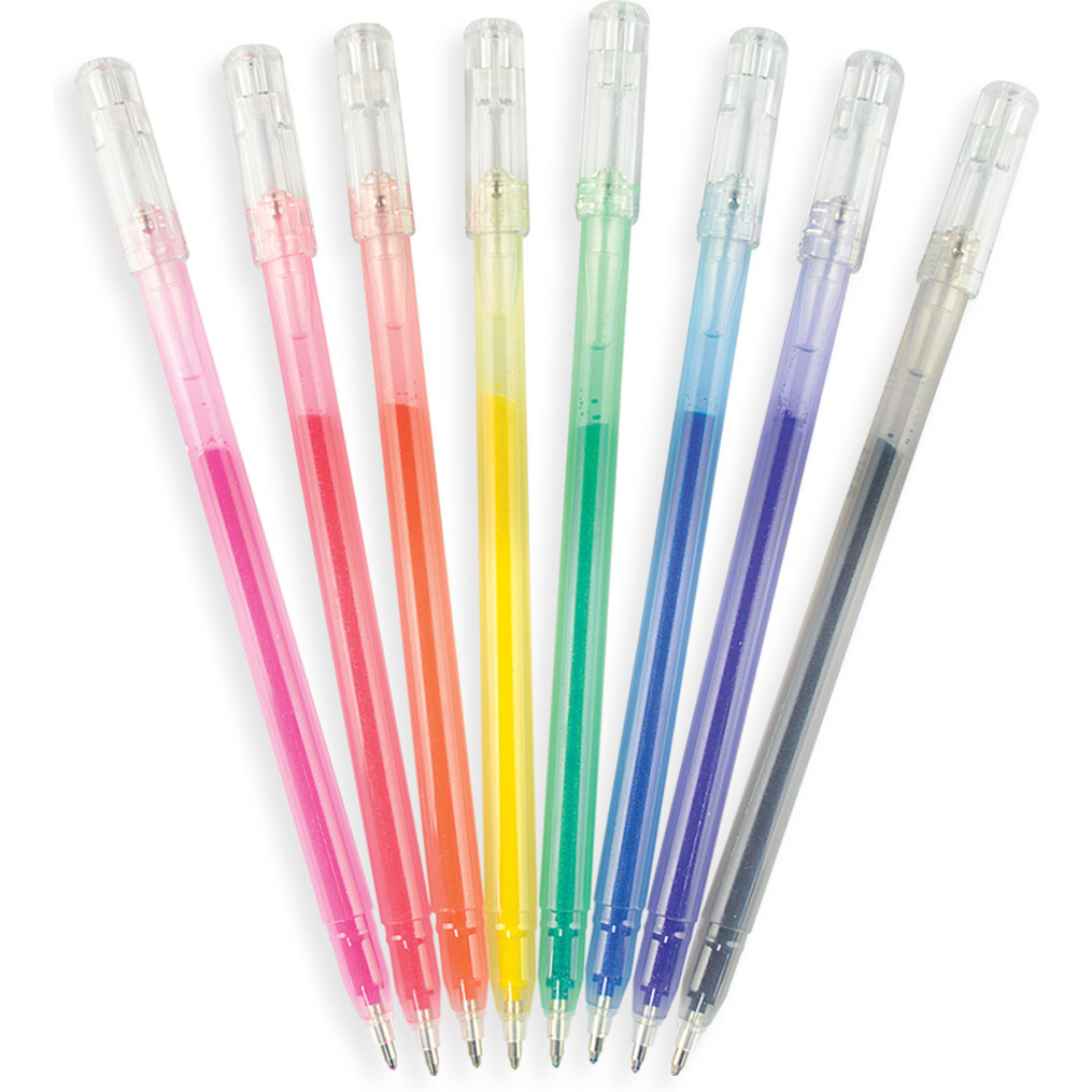 Radiant Writers Glitter Gel Pens (Set of 8) - Coloring - 1