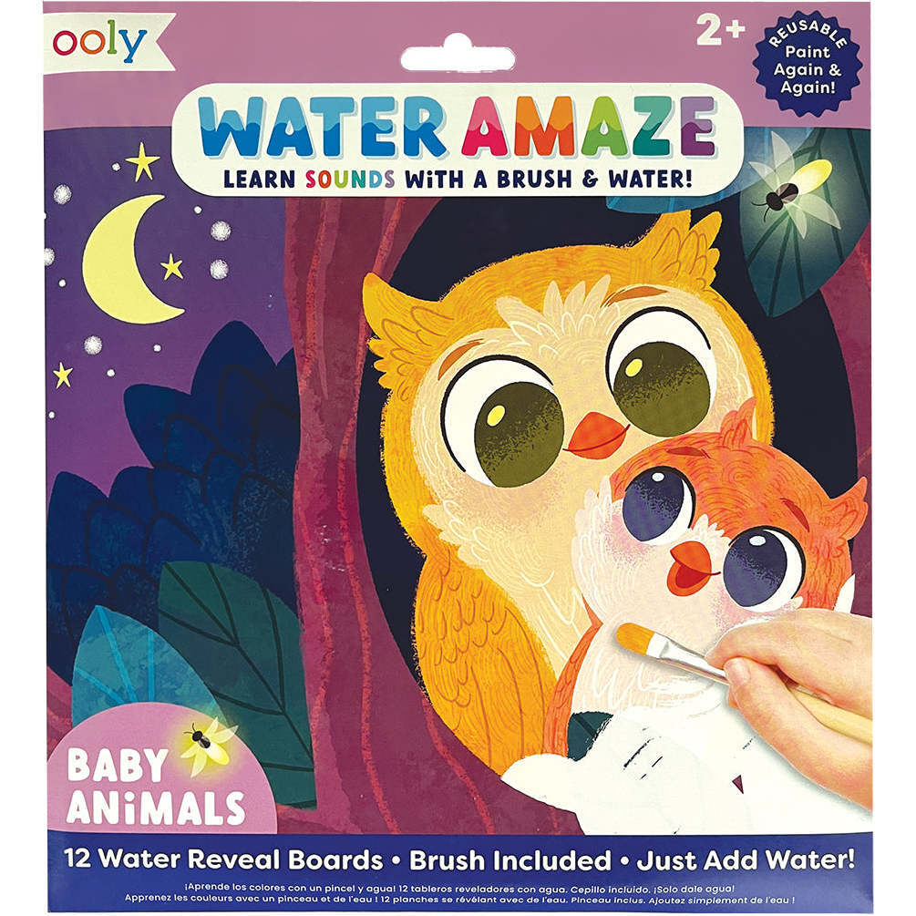 Water Amaze Water Reveal Boards, Baby Animals (Set of 13) - Painting - 1