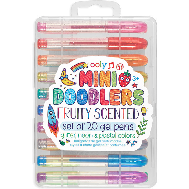 Mini Doodlers Fruity Scented Gel Pens (Set of 20) - Arts & Crafts - 1