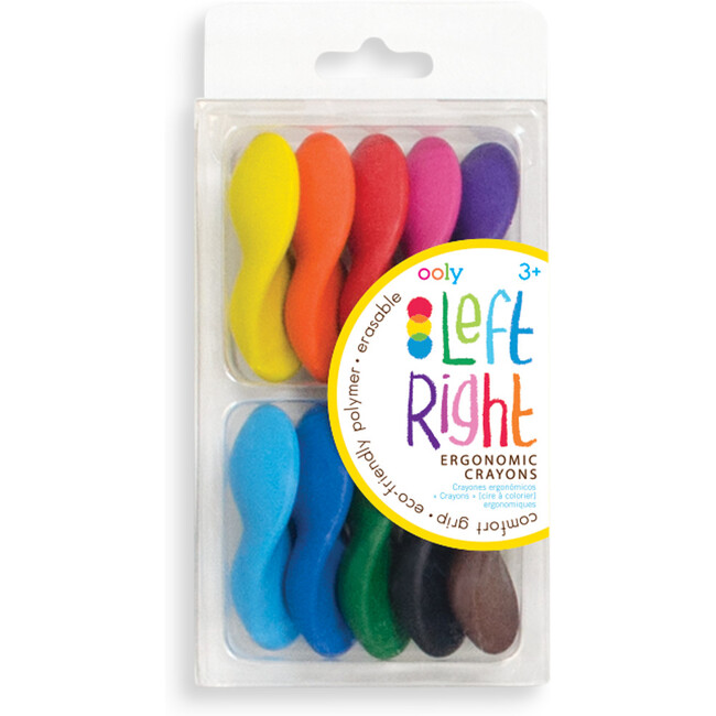 Left & Right Crayons (Set of 10) - Arts & Crafts - 1