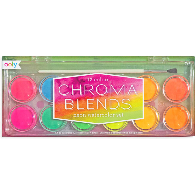 Chroma Blends Neon Watercolor Paint (Set of 13) - Arts & Crafts - 1