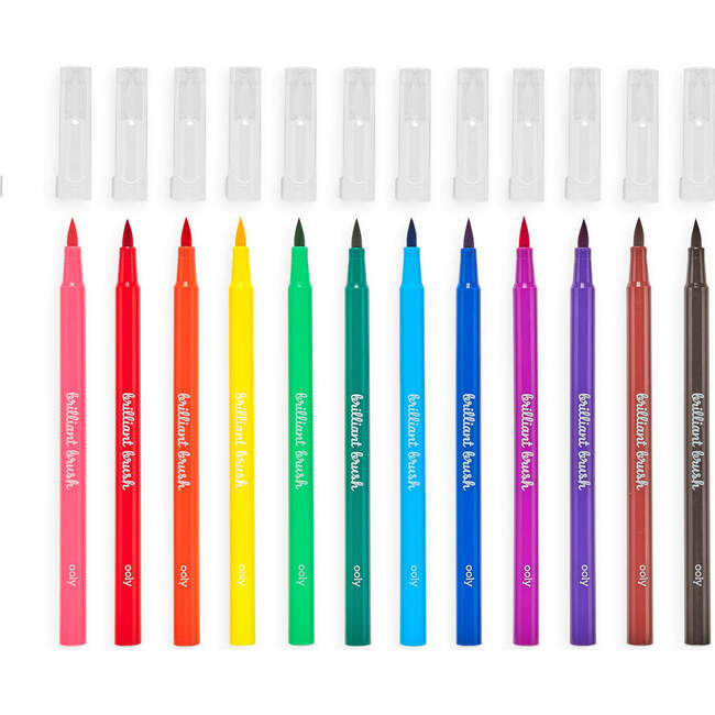 Brilliant Brush Markers (Set of 12) - Coloring - 2