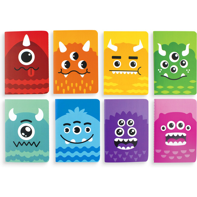 3.5" x 5" Mini Pocket Pal Journals, Monster (Set of 8) - Arts & Crafts - 2