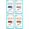 Kako'o Mini Harmonica 4pk Assortment with Bonus Cloth - Musical - 2
