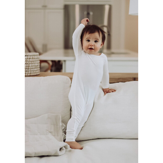 Romper Footie Convertible Pajama, Undyed - Footie Pajamas - 3