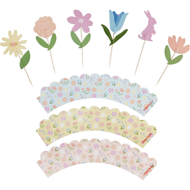 Spring Party Cupcake Toppers - Decorations - 1