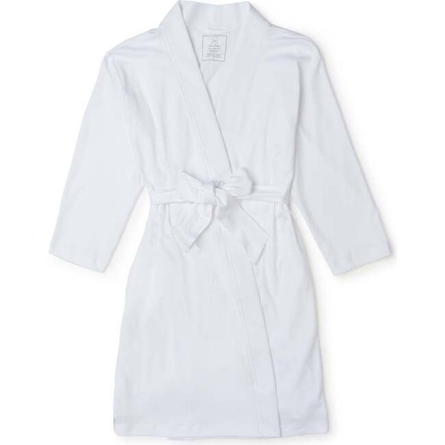 Gwen Pima Cotton Spa Wrap, White - Robes - 1