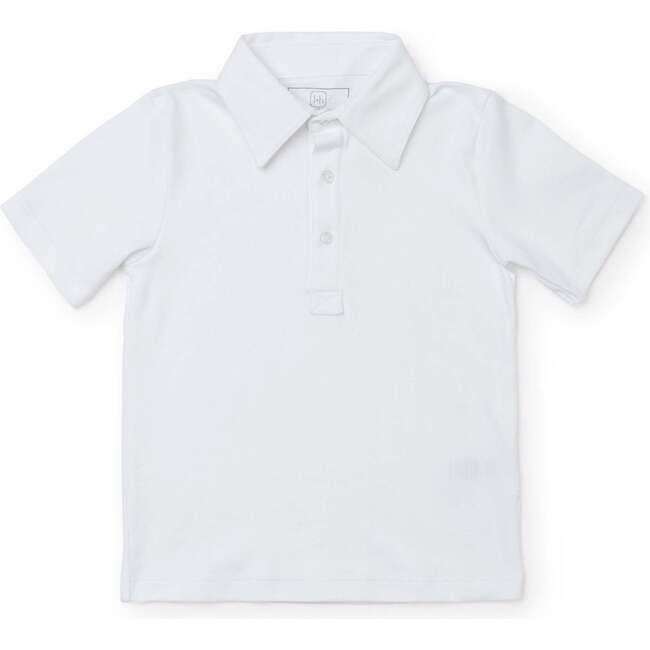 Griffin Pima Cotton Polo Golf Shirt, White