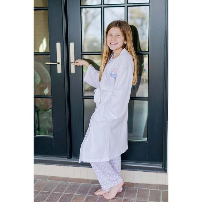 Gwen Pima Cotton Spa Wrap, White - Robes - 2