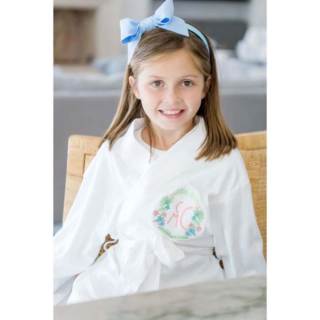 Gwen Pima Cotton Spa Wrap, White - Robes - 3