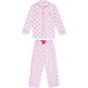 Men's Candy Cane Pajama Shirt and Pant Set, Red - Pajamas - 1 - thumbnail