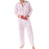 Men's Candy Cane Pajama Shirt and Pant Set, Red - Pajamas - 4