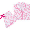 Women's Candy Cane Shirt & Boxer Set, Red - Pajamas - 2 - thumbnail